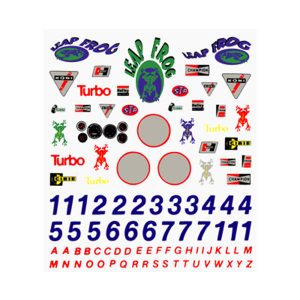 CLEAR VINYL Sticker Sheet #10-PineWood Derby-Decal Fits 1/24-1/16 Scale  sticker