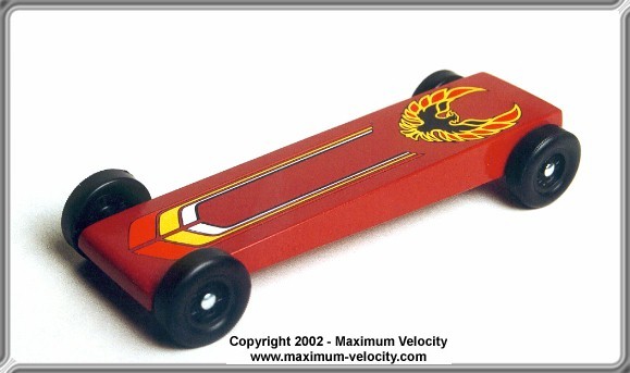 Pinewood Derby Kit Car - 5 Slot Wedge Tungsten or Lead